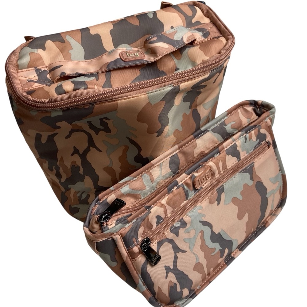 Set Lug Cosmetic and Toiletry Travel Bags Pink Camo (2)